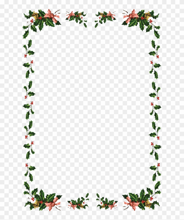 Christmas Tree Borders For Microsoft Word - Printable Christmas Page Border