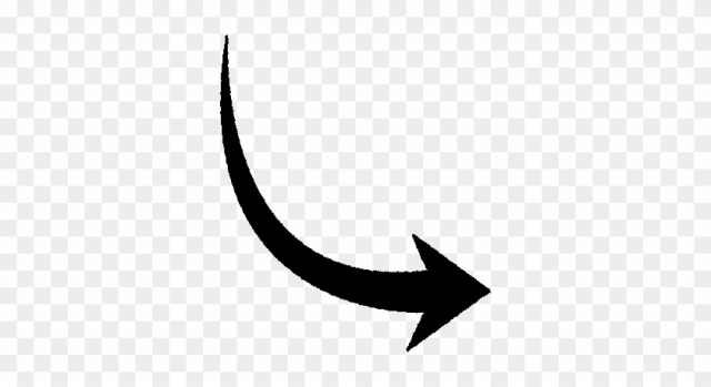 Clipart - Black Curved Arrow Clip Art