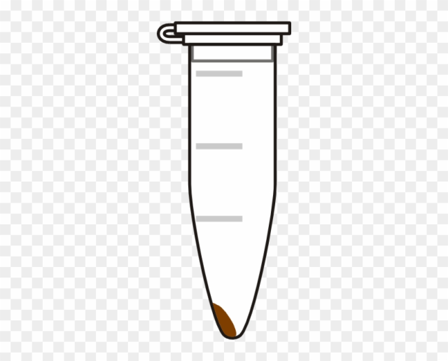 Closed Eppendorf Tube With Pellet Clip Art At Clker - Eppendorf Tube And Pellet