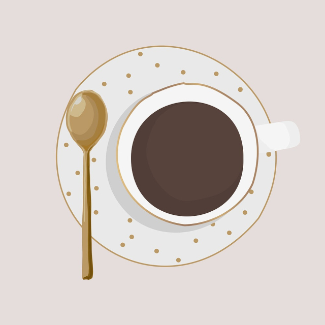 Coffee collage element, beverage illustration | Free PSD Illustration - rawpixel