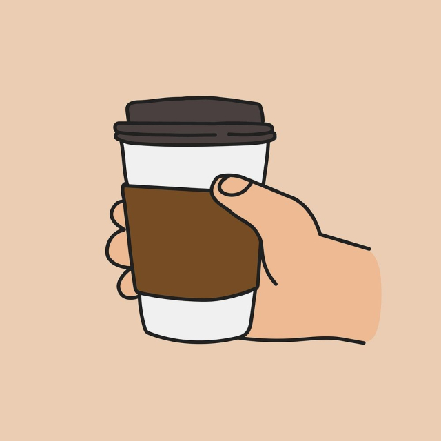 Coffee cup doodle sticker, cute | Free Vector Illustration - rawpixel