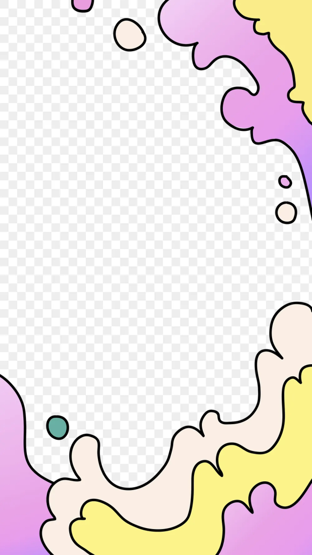 Colorful border frame png, abstract | Free PNG Sticker - rawpixel