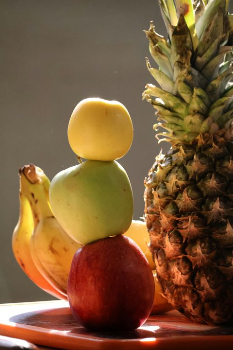 Colorful Fruit Stack with Pineapple