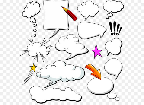 Comics Speech balloon Cloud - Dialog Comics Collection
