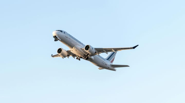 Commercial Airplane in Flight