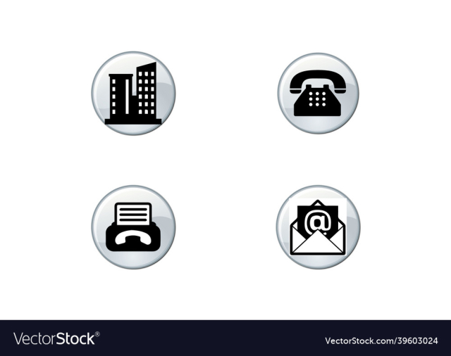 contacts icons telephone icon email icon address i