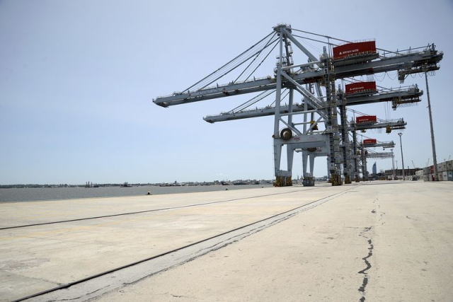 Container port. Original public domain | Free Photo - rawpixel