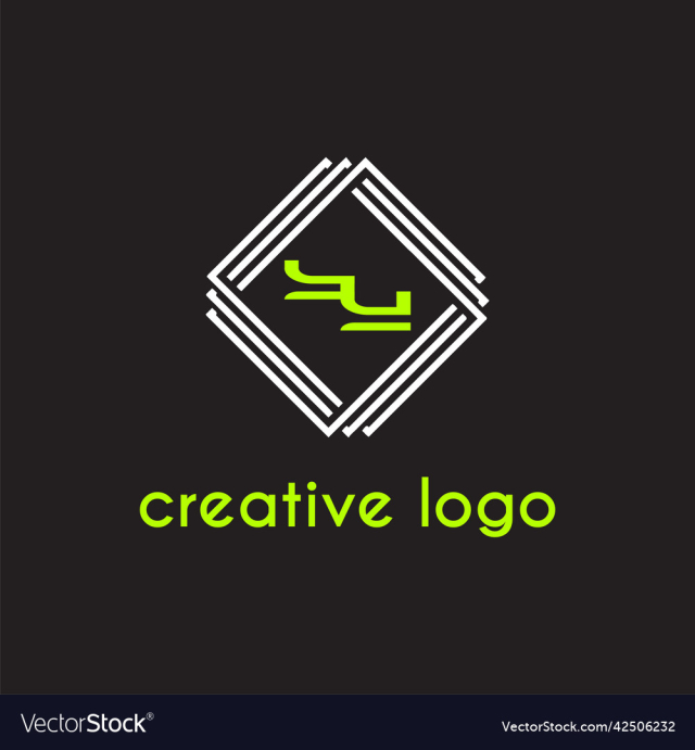 creative letter yy geometric for logo company