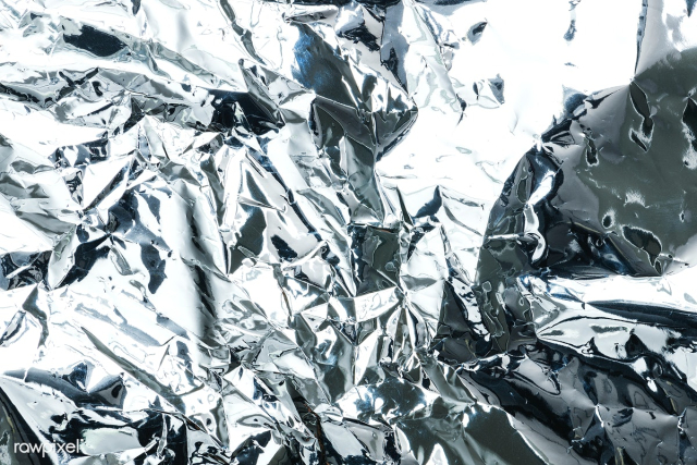 Crumpled aluminum foil textured background | Free photo - 2319291