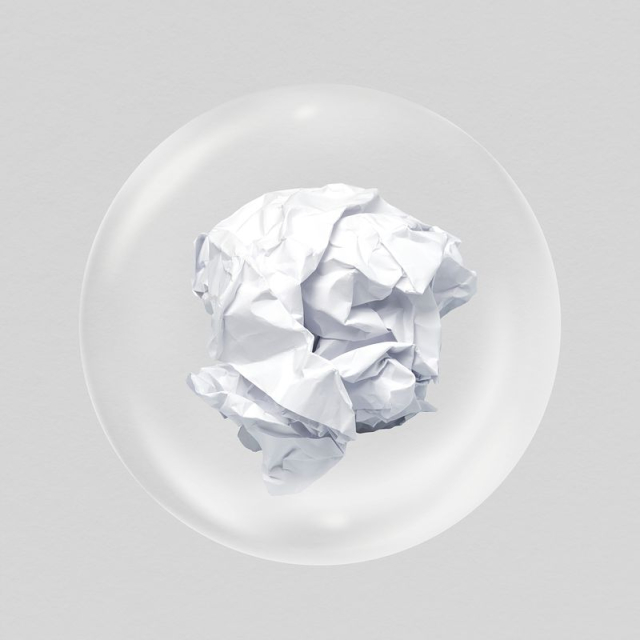 Free: Crumpled paper sticker, writer's block | Free PSD - rawpixel ...
