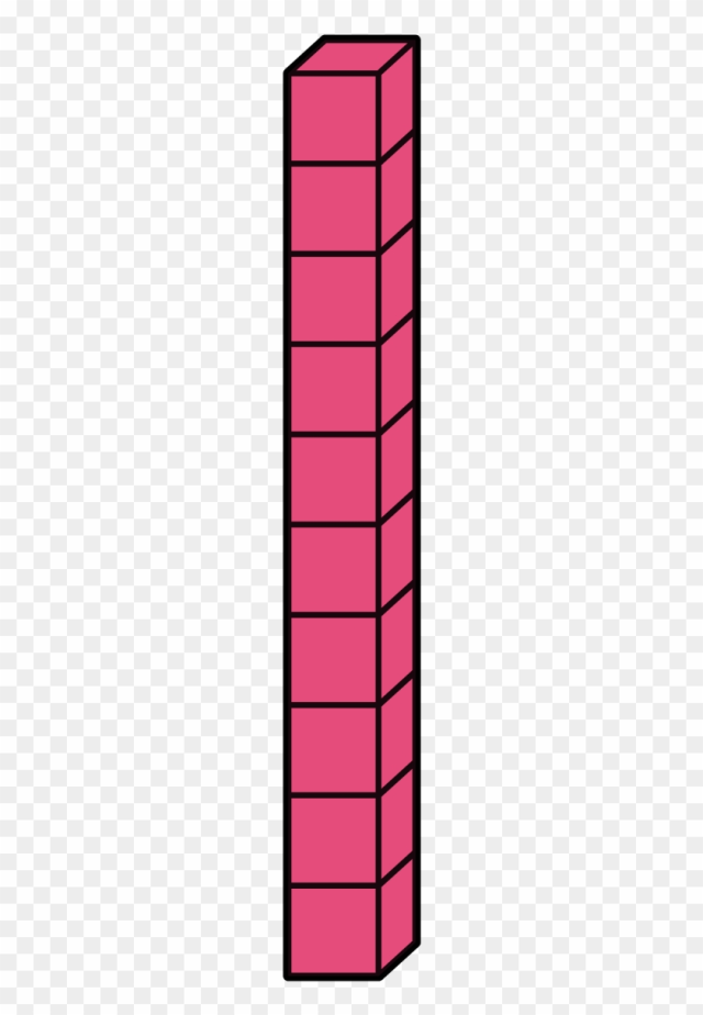 Cube Clipart Ten Base - Base Ten Blocks
