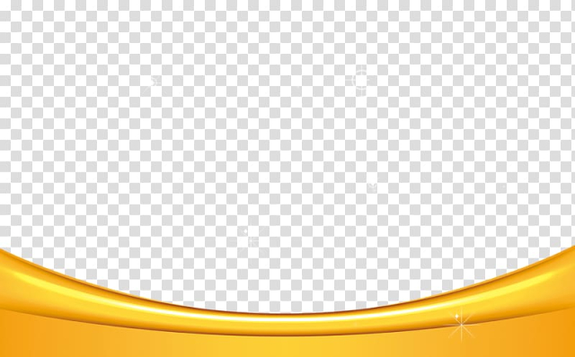 Curve gold ribbon illustration, Material Yellow Pattern, Gold border pattern transparent background PNG clipart