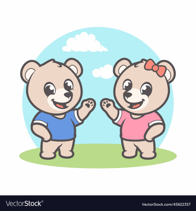 cute bear cartoon