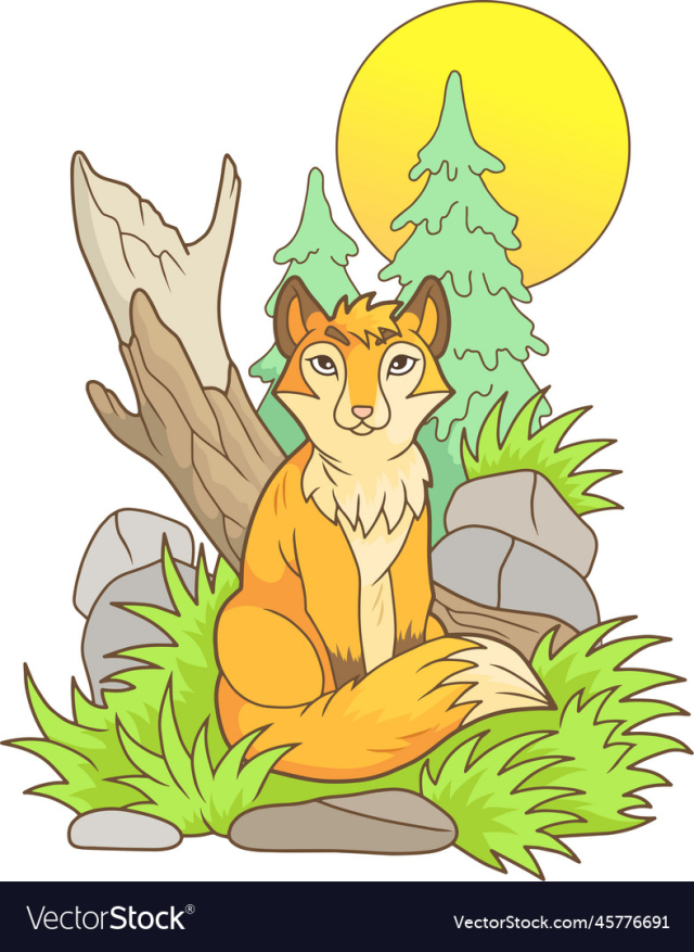 cute cartoon fox