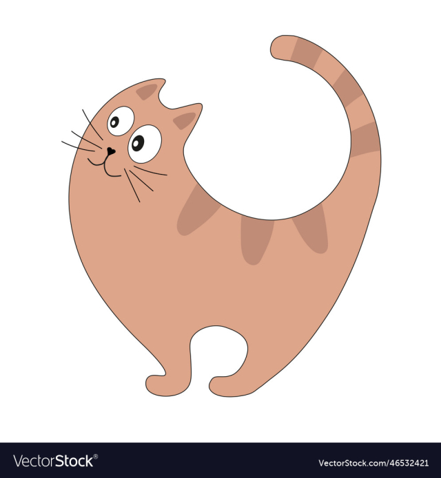 cute cat with stripes animal