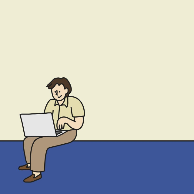 Cute employee doodle background, creative | Free PSD - rawpixel