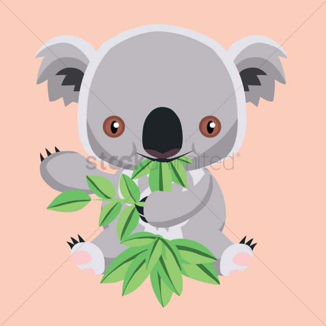 Cute koala bear cartoon