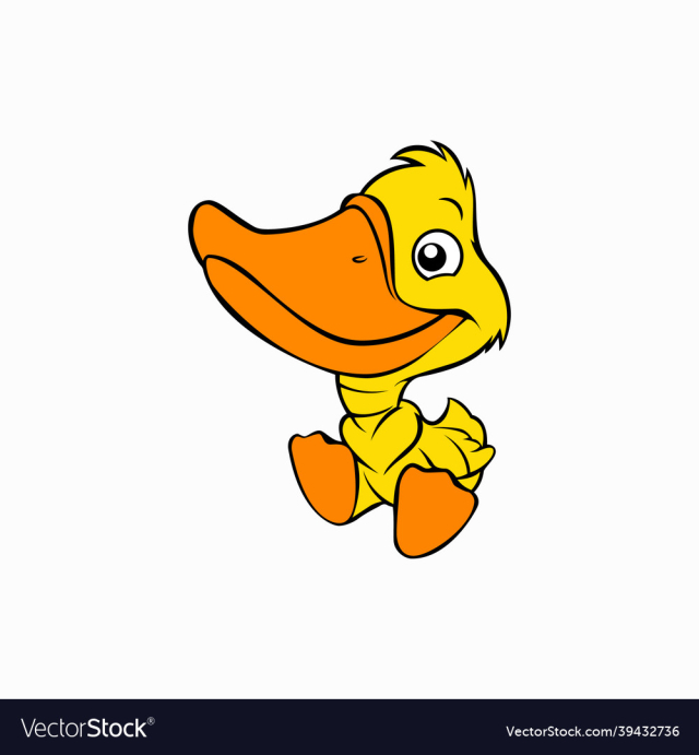 cute little duck animal