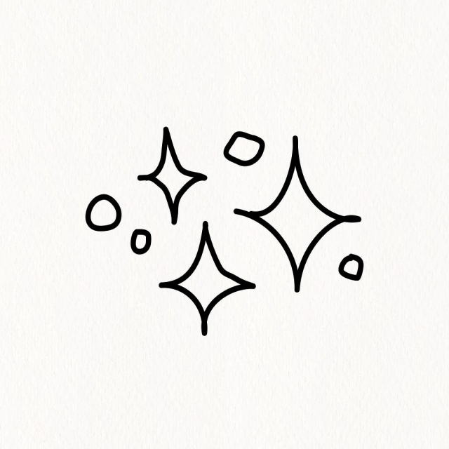 Cute twinkle line art, doodle | Free Vector - rawpixel
