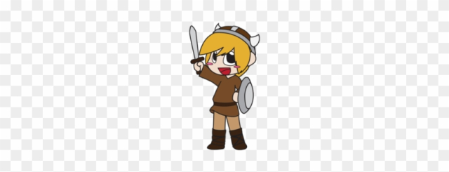 Cute Viking - Cute Viking Girl Cartoon
