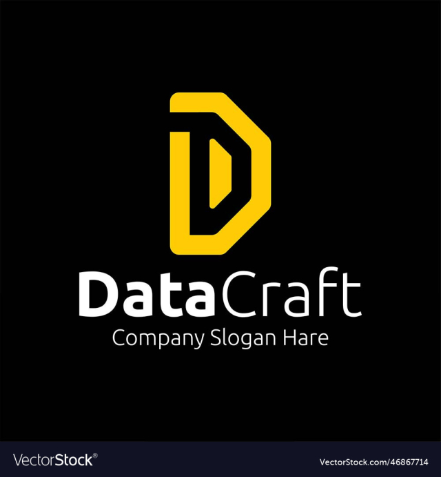 d letter logo for business company octagon