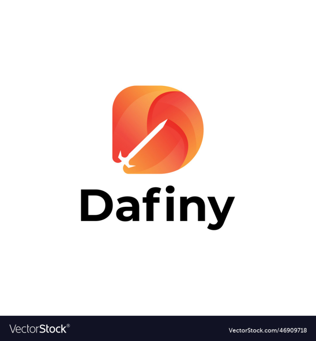 d letter modern 3d logo design