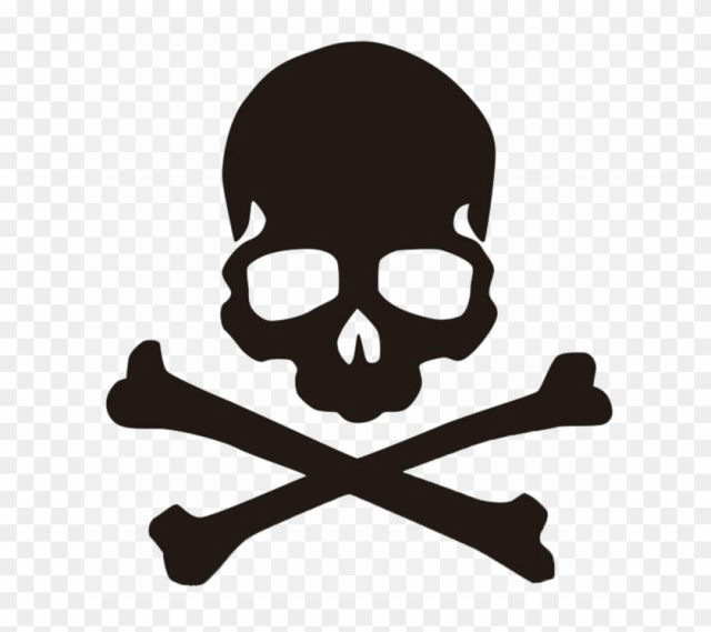 Danger Sign Png Photos - Simple Skull And Crossbones
