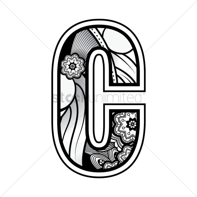 Free: Decorative alphabet c - nohat.cc
