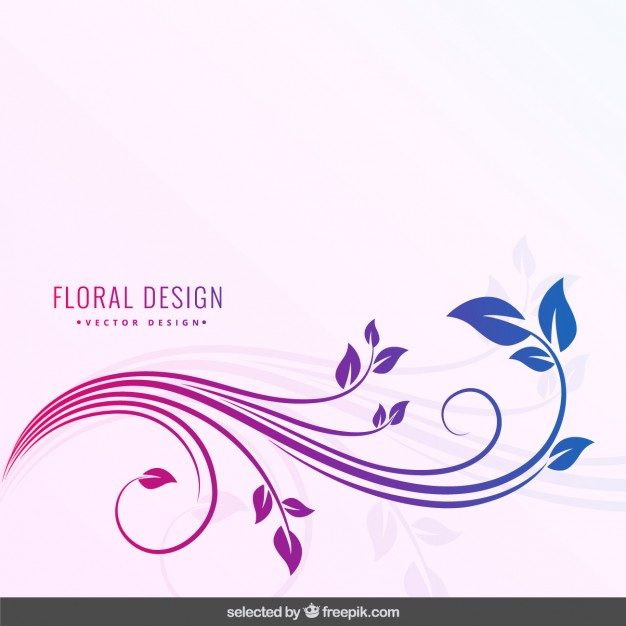 Free: Degraded colors floral background Vector | Free Download - nohat.cc