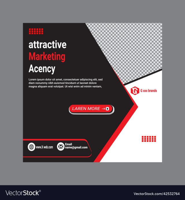 design white square web banners for social media