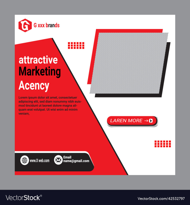 design white square web banners for social media