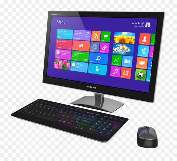 Desktop computer Computer graphics Computer monitor Clip art - Computer vector