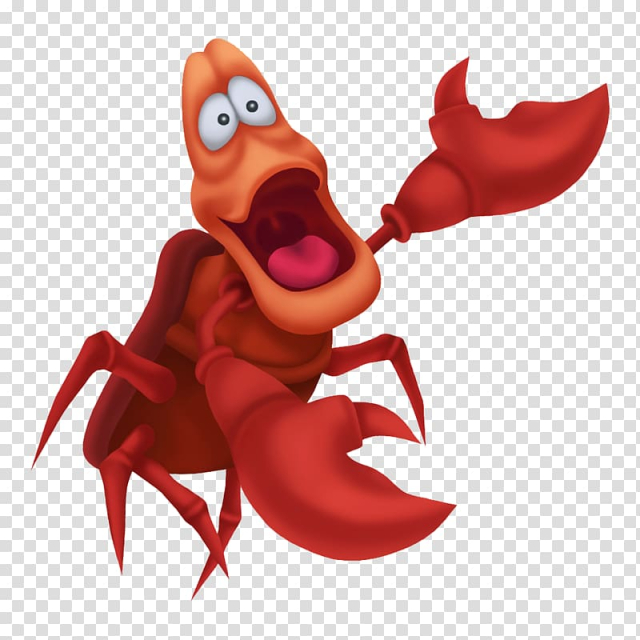 Disney Little Mermaid Sebastian illustration, Kingdom Hearts II Kingdom Hearts: Chain of Memories Sebastian Ariel, Cute lobster transparent background PNG clipart