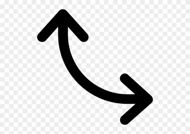 Double Arrow Free Icon - Two Sided Curved Arrow