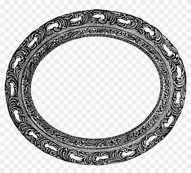 Download Vintage Oval Frame Clip Art Image - Vintage Picture Frame Clip Art