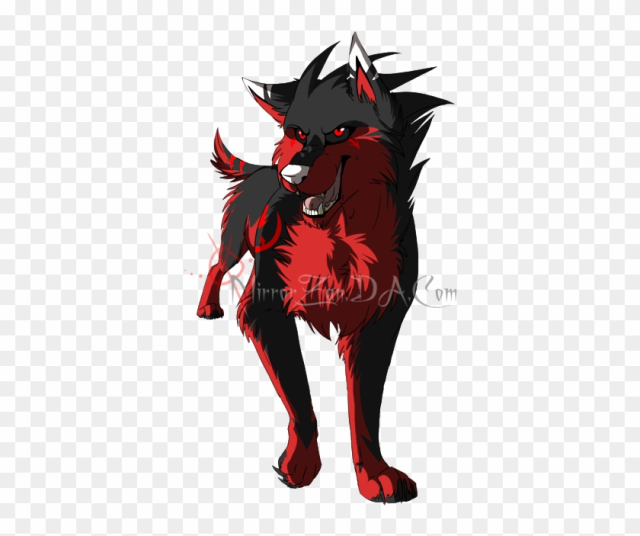 Drawn Wolf Red Wolf - Gray Wolf