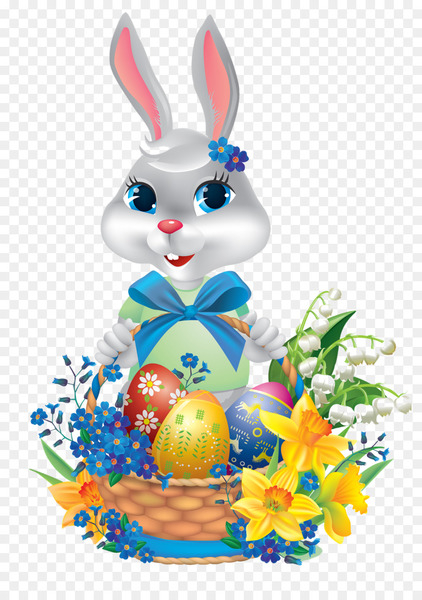Easter Bunny Easter basket Easter egg - easter bunny