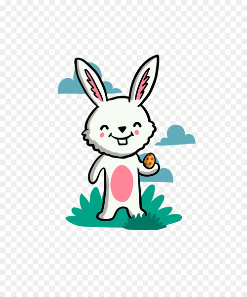 Easter Bunny White Rabbit European rabbit - Cute bunny