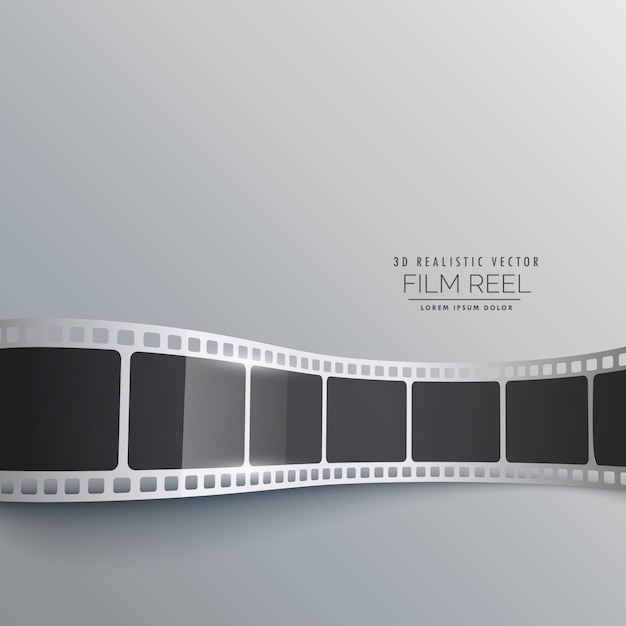 Elegant 3d film strip