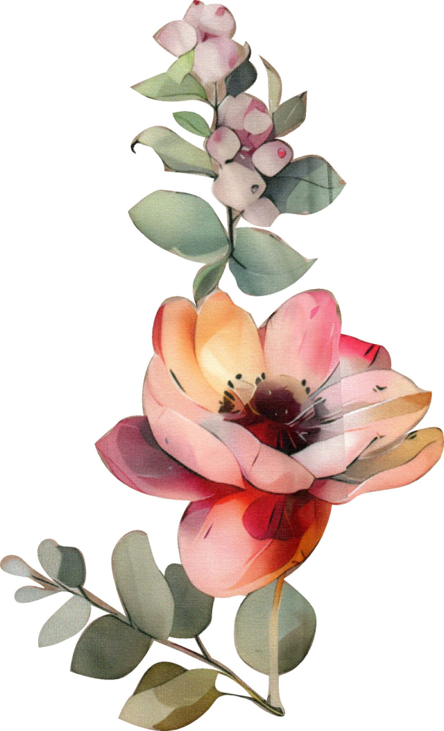 Elegant Watercolor Floral Arrangement