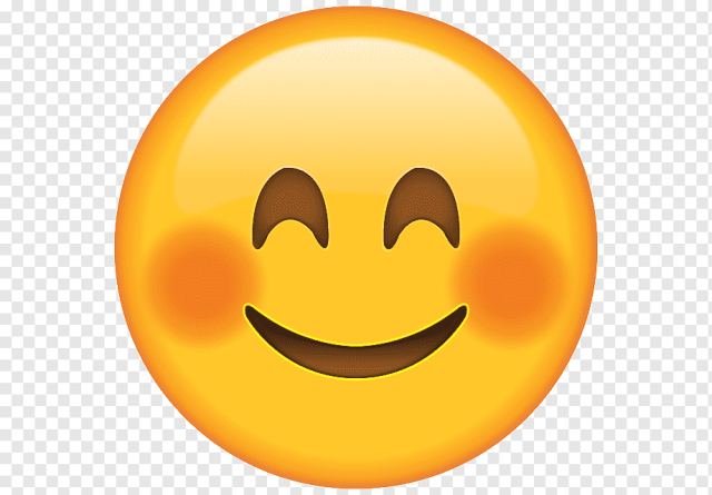 Emoji Blushing Smiley, Blushing Emoji HD, smile emoji illustration, face, sticker, emoticon png