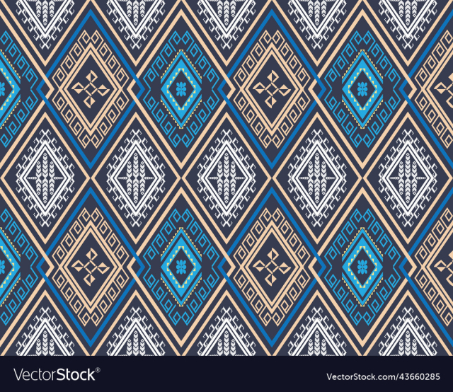 ethnic geometric pattern design for background or