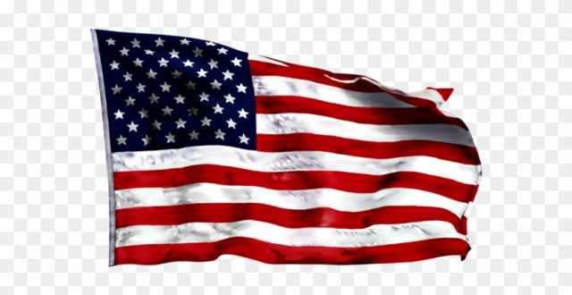 Excelent American Flag Waving Transparent & Png Clipart - Waving American Flag Png