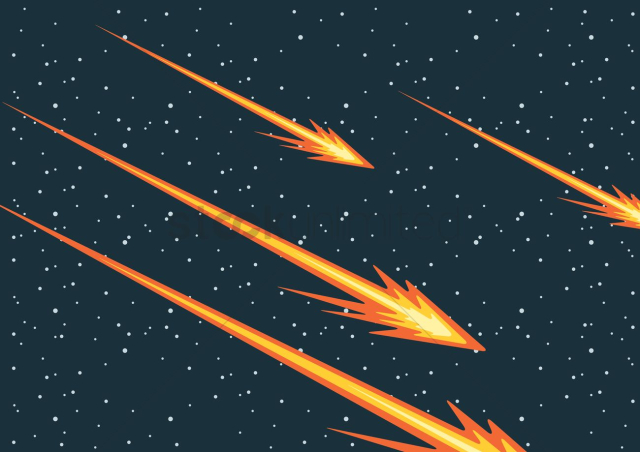 Falling meteorites