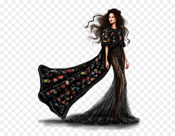 Fashion design Fashion illustration Model Drawing - Fashion woman
