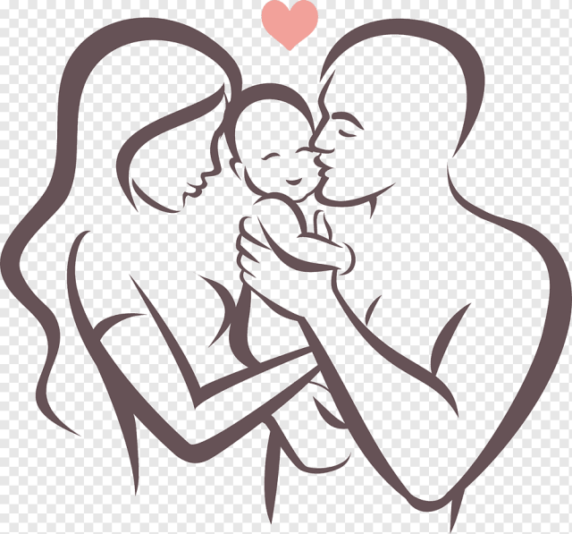 Father Symbol illustration, line drawing happy family, family sketch graphy, love, white, child png
