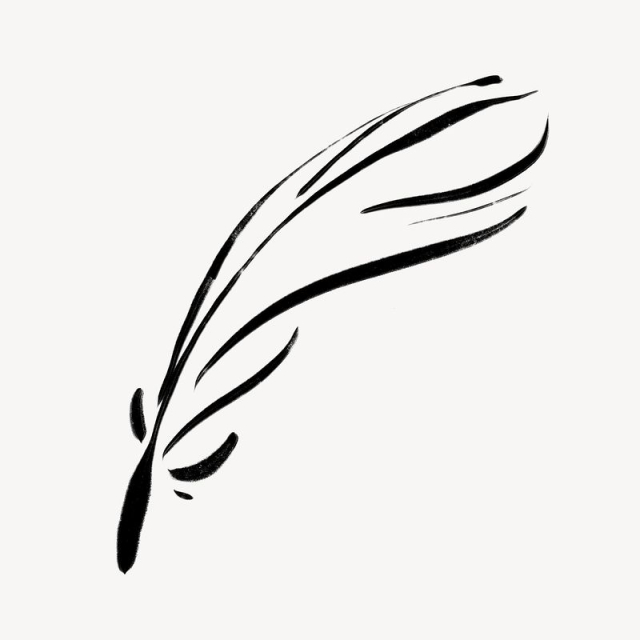 Feather clipart, drawing illustration, | Free Photo - rawpixel