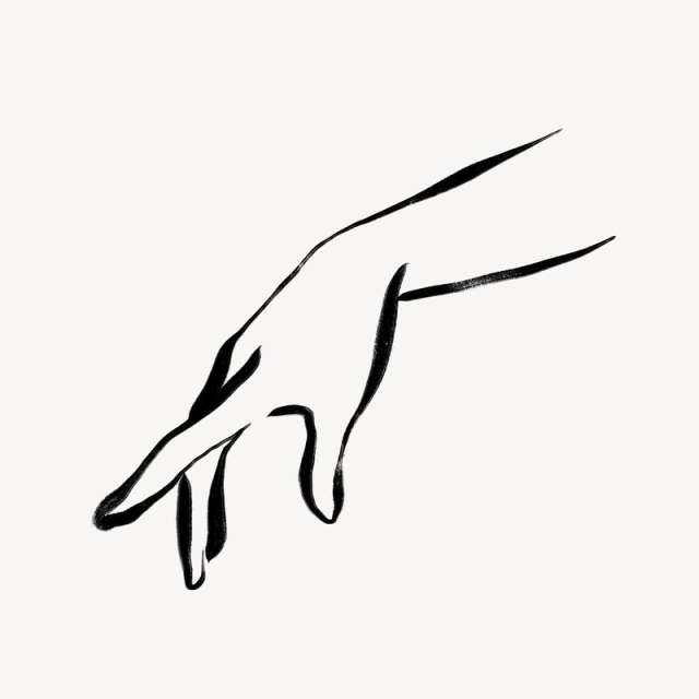 Female hand collage element, drawing | Free Photo - rawpixel