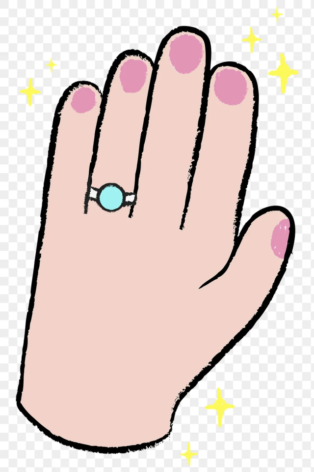 Feminine hand palm png doodle, | Free PNG Sticker - rawpixel