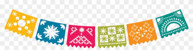 Fiesta Banner Scroll Banner Banner Clipart - Papel Picado Clipart Transparent